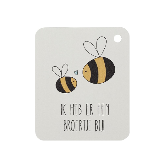 Label - Ik heb er een broertje bij | 50 x 60 mm, afbeelding 1 van 3