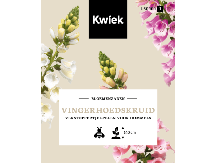Vingerhoedskruid - Kwiek Uitdeel zakjes (UITVERKOCHT), afbeelding 1 van 3