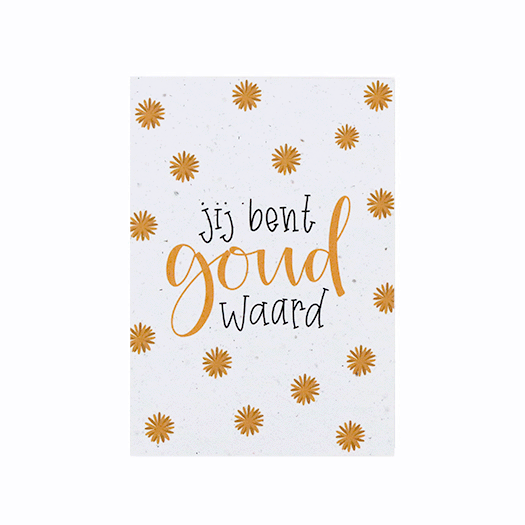 Jij bent goud waard - Bloeikaart |Floralis, afbeelding 1 van 4