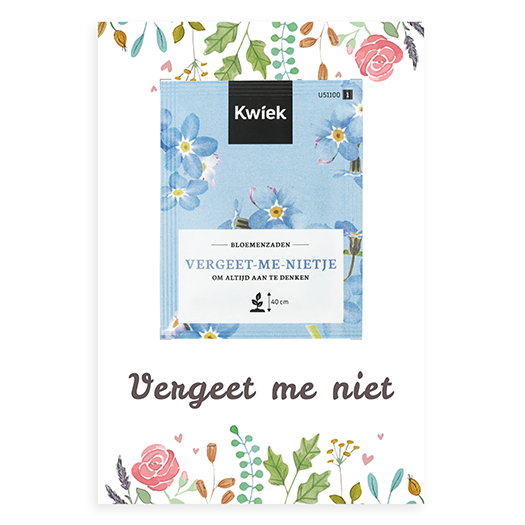 Vergeet me niet - zaden op kaart // Lane, afbeelding 1 van 5