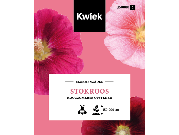 Stokroos zaden -  Kwiek Uitdeel zakjes, afbeelding 1 van 3