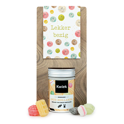 Lekker bezig - Snoeptas met blikje snoep // Mijksje, afbeelding 1 van 8
