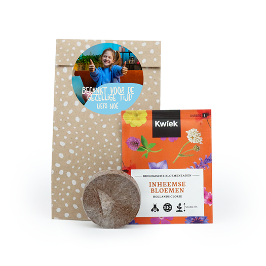 Bedankt voor de gezellige tijd - zaden in cadeauzakje, afbeelding 1 van 6