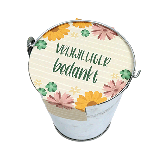 Vrijwilliger bedankt - bedankje zaden in emmertje, afbeelding 1 van 8
