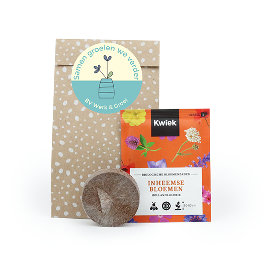 Samen groeien we verder - zaden in cadeauzakje, afbeelding 1 van 6